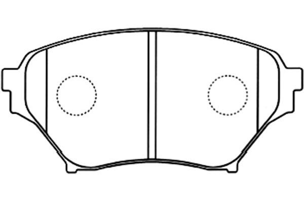 KAVO PARTS stabdžių trinkelių rinkinys, diskinis stabdys BP-4562